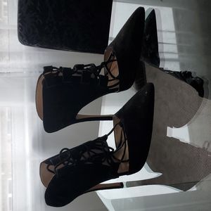 TOP SHOP ANKLE POINT TOE HEELS
